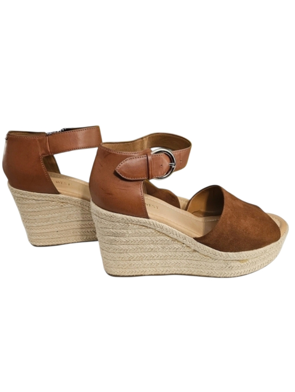 Nine West Women's Espadrille Wedge High Heel Boho Chic Sandals Size 10